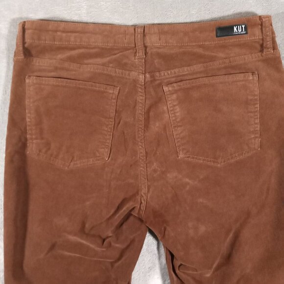 Kut From the Kloth Corduroy Pant Women 34x29, Tag 12 Mia Toothpick Skinny Brown - Picture 4 of 13